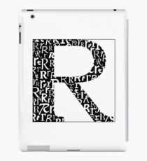 R Shadow | Typography iPad Case/Skin