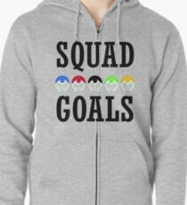 Voltron Inspired Squad Goals Zipped Hoodie