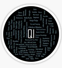 QI (Quite Interesting) Word Cloud Sticker