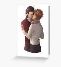 Snowbaz - kissing Greeting Card