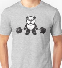 Cute Panda Bear Gewichtheben - Kreuzheben Slim Fit T-Shirt