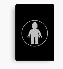MINIFIG GREY Canvas Print