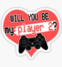 Will you be my player 2? Sticker