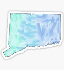 Connecticut CT State Watercolor Sticker