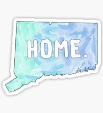 Connecticut CT State Watercolor Home Sticker