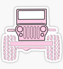 Light Pink Jeep Sticker