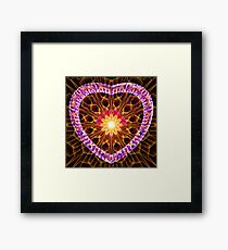 the light in your heart Framed Print