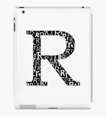 R Filled | Typography iPad Case/Skin