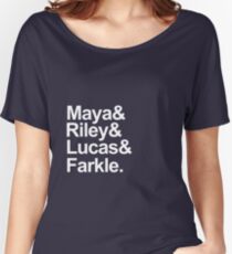 Girl Meets World characters-- White Women's Relaxed Fit T-Shirt
