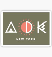 Adirondacks New York Geometric Design Sticker