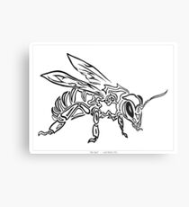 "Bee Spirit" ver.1 - Surreal abstract tribal bee totem animal Metal Print