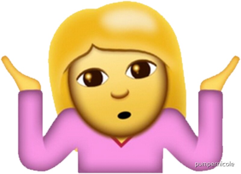 "Girl "What?" Emoji" Stickers by pumpernicole Redbubble