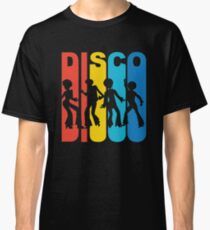 1970 S Style Rainbow Disco Dancers T Shirt Classic T-Shirt