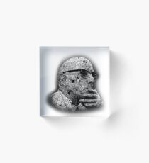 Michel Foucault Acrylic Block