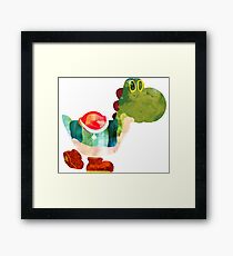 The Very Hungry Dinosaur (No Text) Framed Print