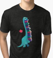 BOOK DINOSAURS 01 Tri-blend T-Shirt