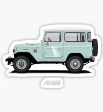Land Cruiser FJ40 HardTop Blue Sticker