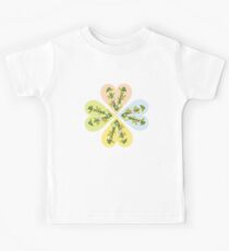 Vegan flowers logo Kids Tee
