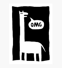 crazy giraffe Photographic Print