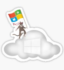 Microsoft Ninja Cat Azure Cloud Sticker