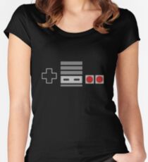 Minimalist NES Controller Women's Fitted Scoop T-Shirt