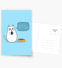 Wifi Katze Postkarten