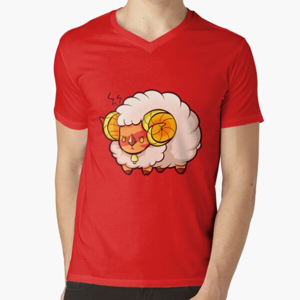 Angry Jasper Ram V-Neck T-Shirt