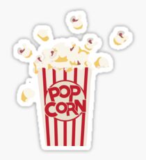 Retro Popcorn Sticker