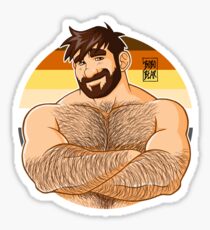 ADAM LIKES CROSSING ARMS - BEARPRIDE Sticker