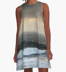 Stormy seas in colour II - Photography A-Line Dress