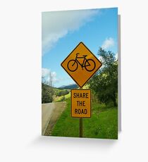 Share the Road Greeting Card