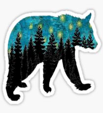 Evening with Fireflies Sticker