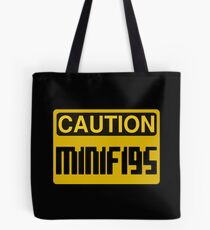 Caution Minifigs Sign Tote Bag