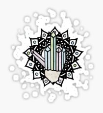 Middle Finger Mandala (Crystal) Sticker