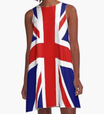 Union Jack Punk COSPLAY A-Linien Kleid