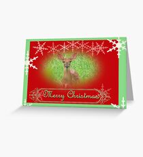 deery christmas Greeting Card