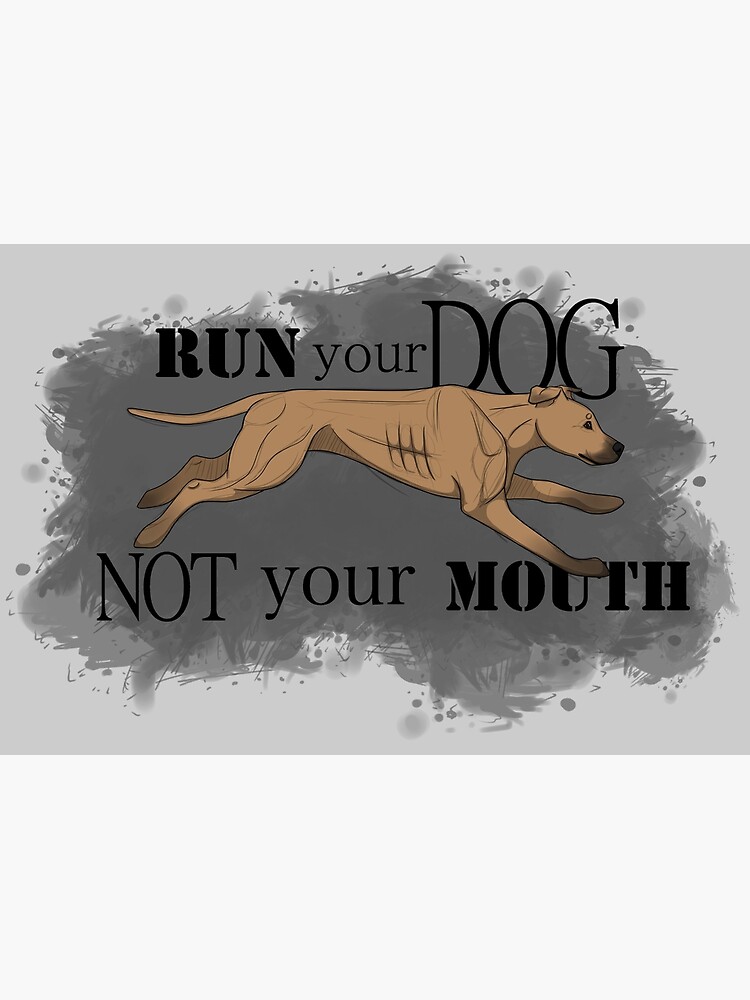 Run Your Dog Not Your Mouth American Pit Bull Terrier Fawn by maretjohnson