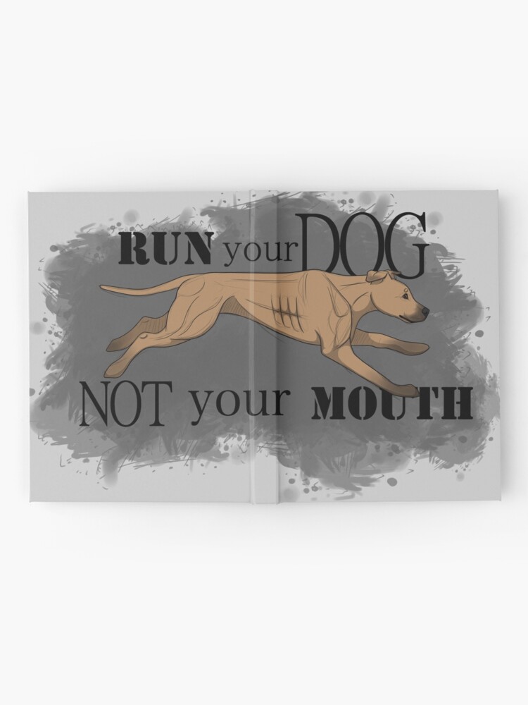 Alternate view of Run Your Dog Not Your Mouth American Pit Bull Terrier Fawn Hardcover Journal