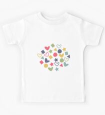 Colorful Lovely Patterns Kids Tee