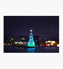 Geelong Floating Christmas Tree Photographic Print