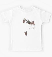 Pocket Sloth Family Kids Tee