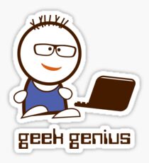 Geek genius Sticker