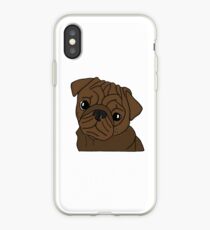 Adorable Pug Painting iPhone Case