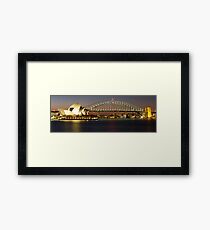 Sydney's Famous - Harbour Bridge & Opera House Framed Print
