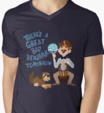 L'homme a un rêve T-shirt col V homme