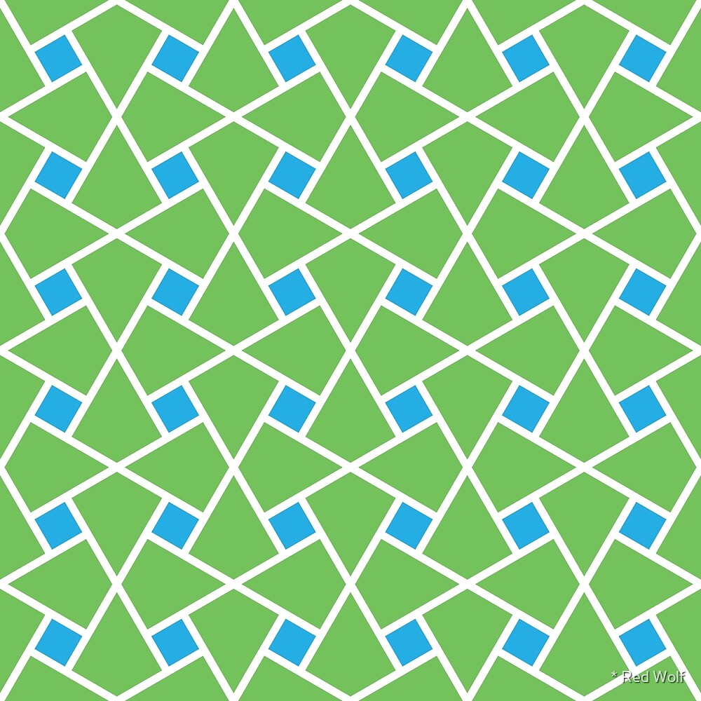Geometric Pattern: Square Twist: Sokha by * Red Wolf