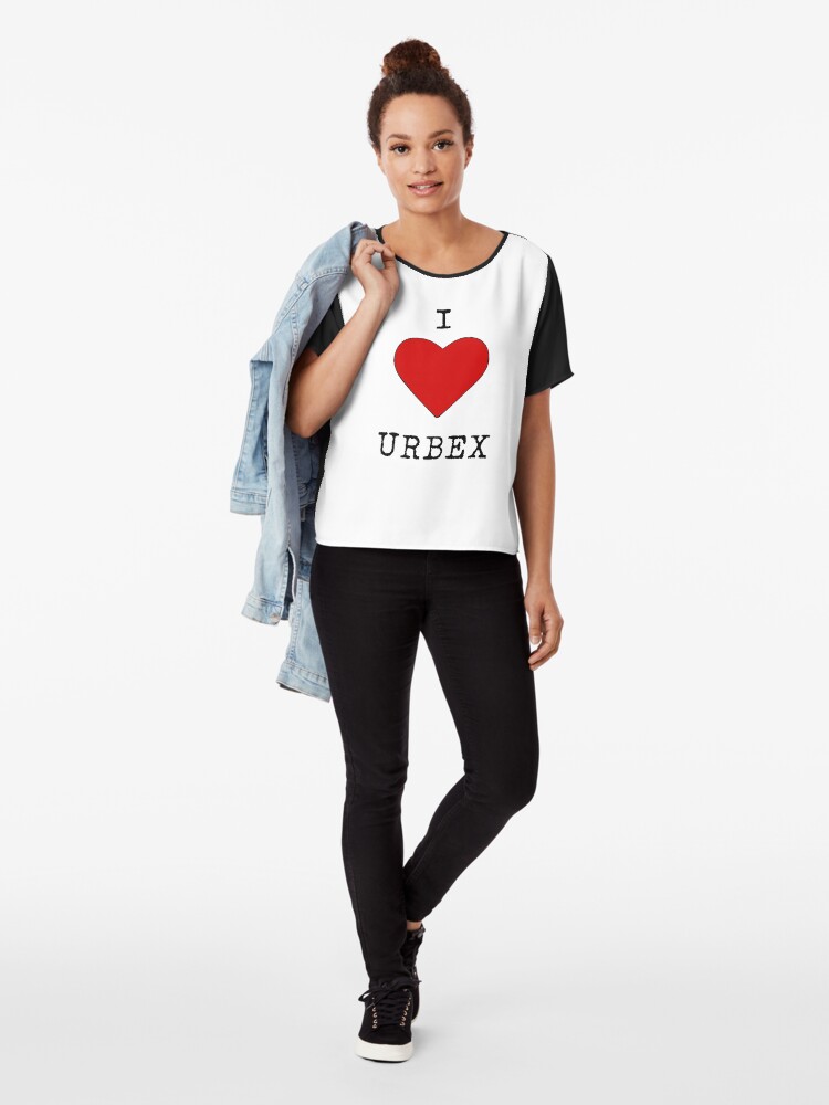Alternate view of I love urbex Chiffon Top