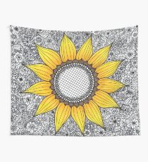 Sonnenblume-Muster Wandbehang