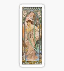 Alphonse Mucha - Evening Reverie Sticker
