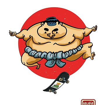 Artwork thumbnail, Sumo wrestlers love skateboarding by FloorFour
